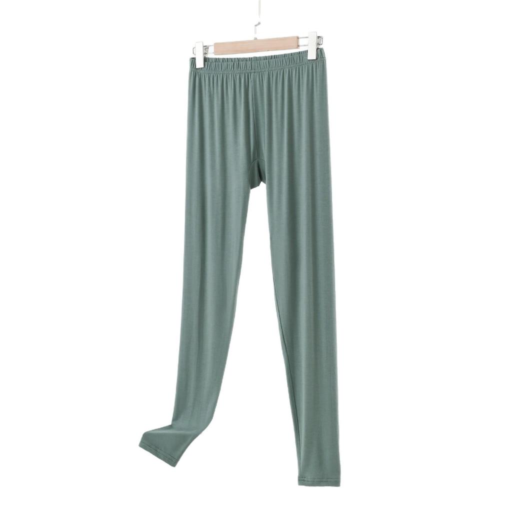 Damen Plus Size Schlankmachende High-Waist Modal Leggings - Dünne Neun-Punkt-Hose für Frühling und Herbst
