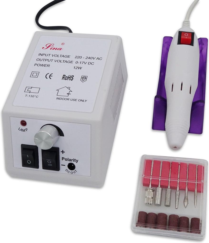 Nail drill DM-2000 manicure pedicure strong set white
