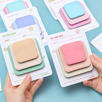 Haftnotizen, selbstklebend, multifunktional, Nachricht hinterlassen, Briefpapier, Notizblock, Postaufkleber, Bürobedarf