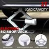 Electric Car Jack Kit 12V Trailer Floor Jack Stands Set 3 Ton Vehicle Scissor Car Lift for Tire Change and Road Emergency with I