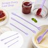 3-Piece Silicone Spatula Set with Pointed Scraper for Baking and Spreading