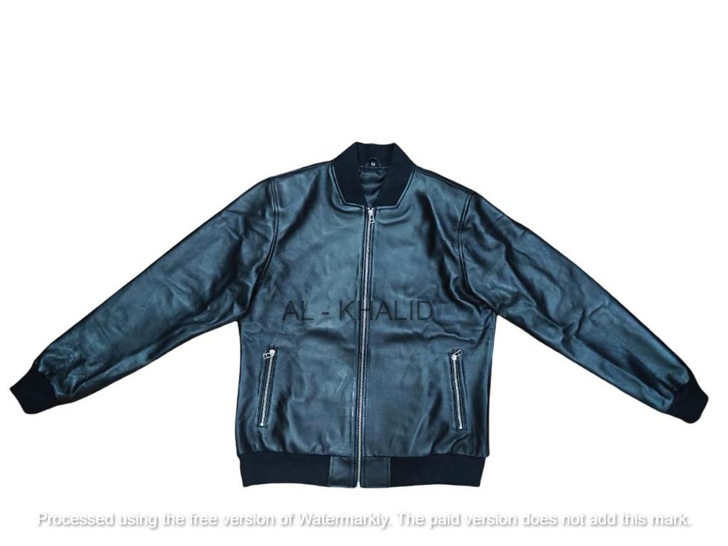Chaqueta de Mujer Negra de Cuero Suave Hecha a Mano Estilo Bomber Piel de Cordero Genuina Biker