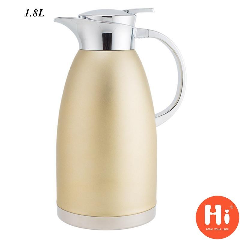 Hi Edelstahl-Isolierung, Vakuum-Thermo-Wasserkrug, Thermokaraffen, Reise-Wasserflasche, Wasserkocher, Kaffeekanne