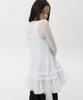 Ohesio Sheer Frill Layered Dress, White