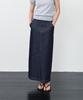 NOTIA Nonfade Denim Long Skirt - Deep Blue