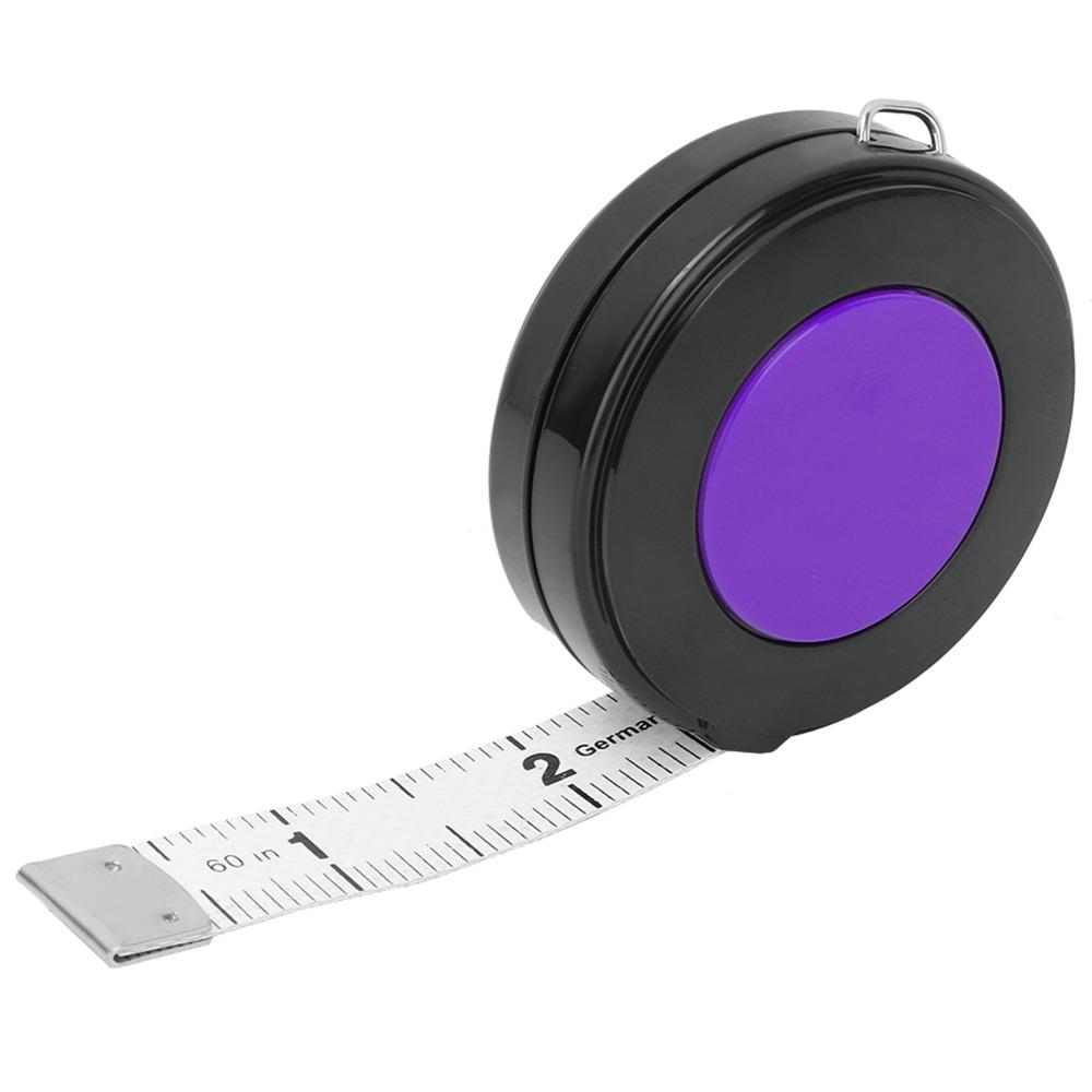 1pcs Purple &Red &White &Green Soft Retractable Ta Portable Cloth Measuring Ruler  Home Craft