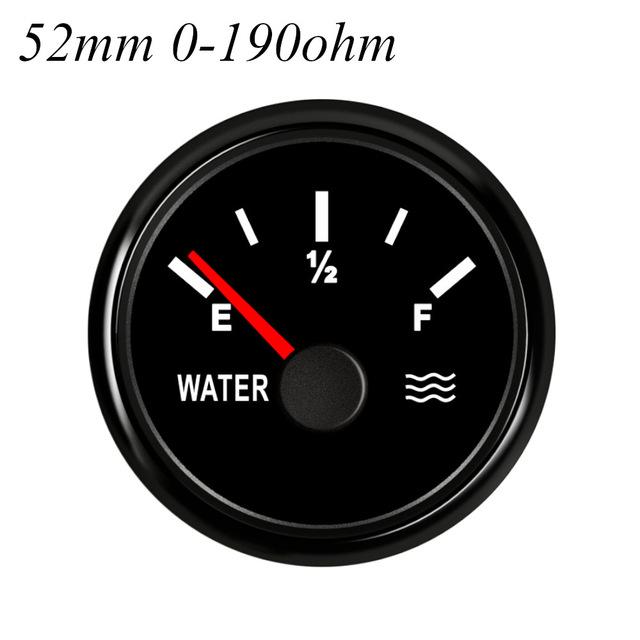 100~400mm 200mm 250mm 300mm Water Level Gauge Sensor fit 0-190ohm 240-33ohm 52mm Car Water Level Gauge Fuel Gauge Customized