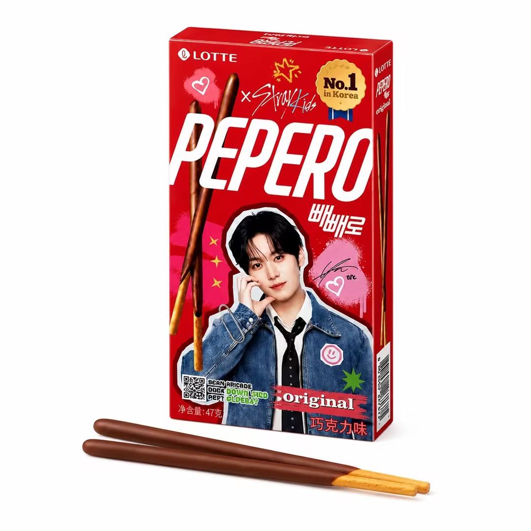 Lotte Pepero Chocolate Flavored Biscuit Sticks 47g Chocolate Flavored 47g