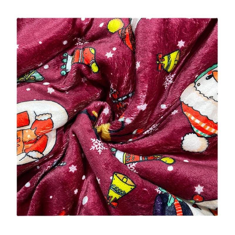 LISM Christmas Reindeer Lamb Fleece Blanket