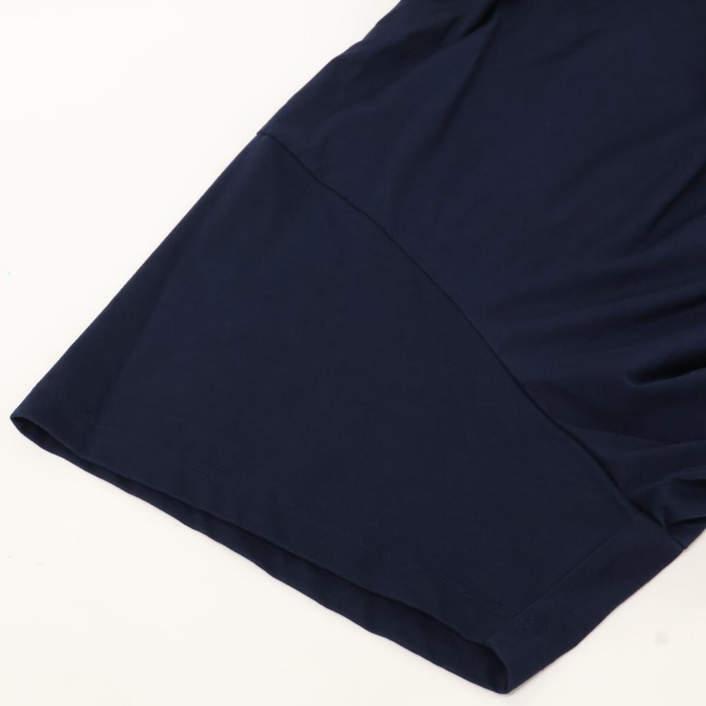 kolor BEACON 21SBM-T10237 Blue Oversized Turtleneck Short Sleeve Top tops 2 NavyUsed