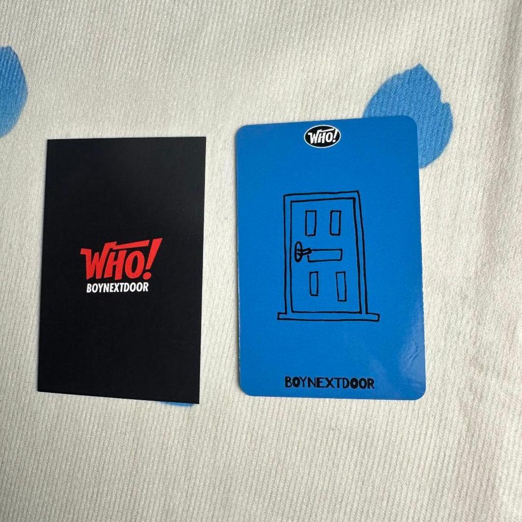 [USED] Leehan Pre-recorded BOYNEXTDOOR WHO Bonekdo Trading Cards (2 Pieces)