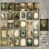 30 pcs Dark material this vintage dream hand tent diy collage decorative base Diary Album Scrapbooking Material