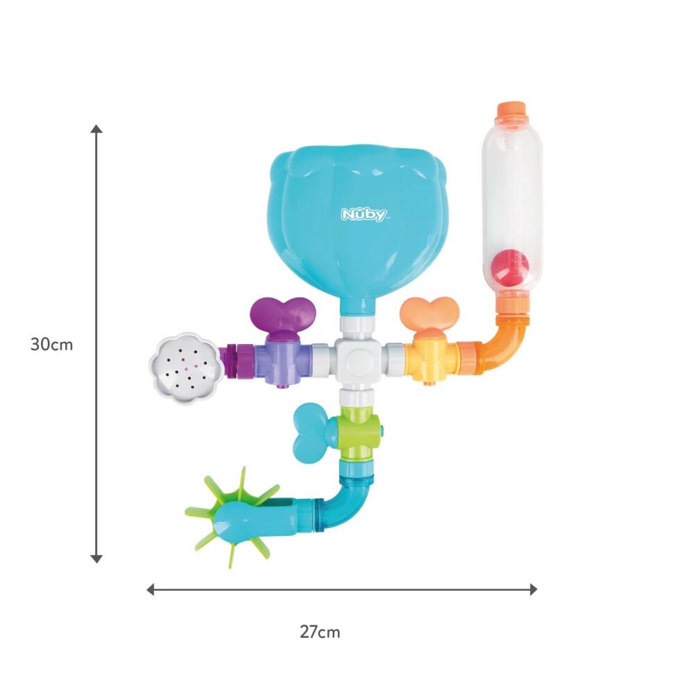 Nuby Wacky Water Works Pipes Bath Toy, Multicolor, 3 Years +