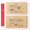 100 Accounting Voucher Covers, A5, 243x142mm Kraft Paper for Bookkeeping and VAT Invoices
