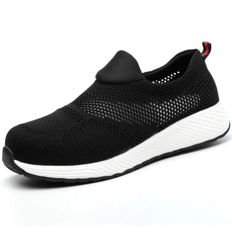 est Work Shoes Women Anti-Smash Anti-Puncture Safety Shoes Men Steel Toe Cap Protective Shoes Light Comfortable Sneakers