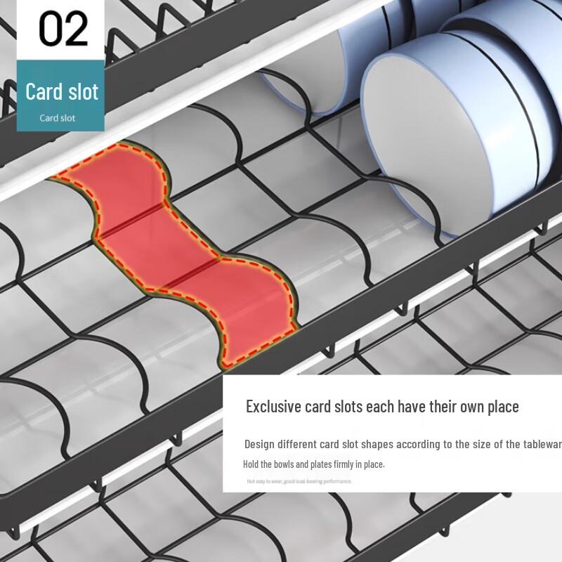 Yingbai 3-Tier Countertop Dish Drying Rack