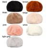 Fashion Plush Pure Color Vintage Ladies Beret Classic Female Bonnet