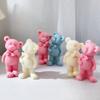 Little Bear Mold Aromatherapy Candle Mold 3D Veil Goddess Plaster Epoxy Mold for DIY Crafts Soap Present Candle Making