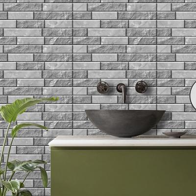 Stone Pattern Wall Sticker Self Adhesive Waterproof Oil Proof Stickers for Kitchen Bathroom Home Wall Decoration Room Decor