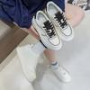 Leather little white shoes women's spring new board shoes women's fashion versatile platform girls' casual sports shoes