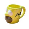 The Simpsons Yellow Ceramic Mug 3D Cartoon Coffee Cup Funny Novelty Gift for Friends