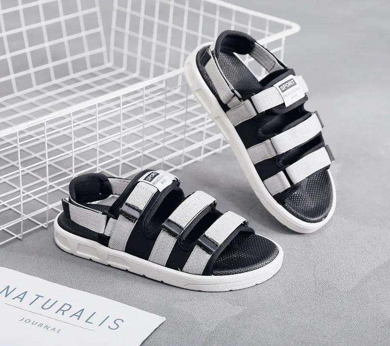 Summer Men Fashion Sandlas Outdoor Sports Beach Couple Casual Flat Comfortable Opened Toe Cool Shoes Slip-on Slippers