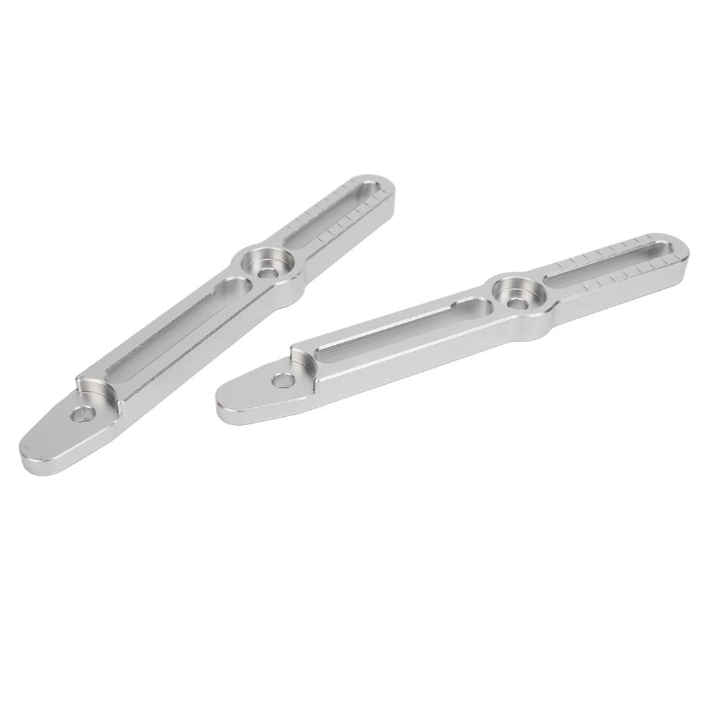 Windscreen Adjusters Bracket Kit Aluminum Reduce Noise Replacement for Suzuki V‑Strom 800DE DL800 2022 To 2024 Silver