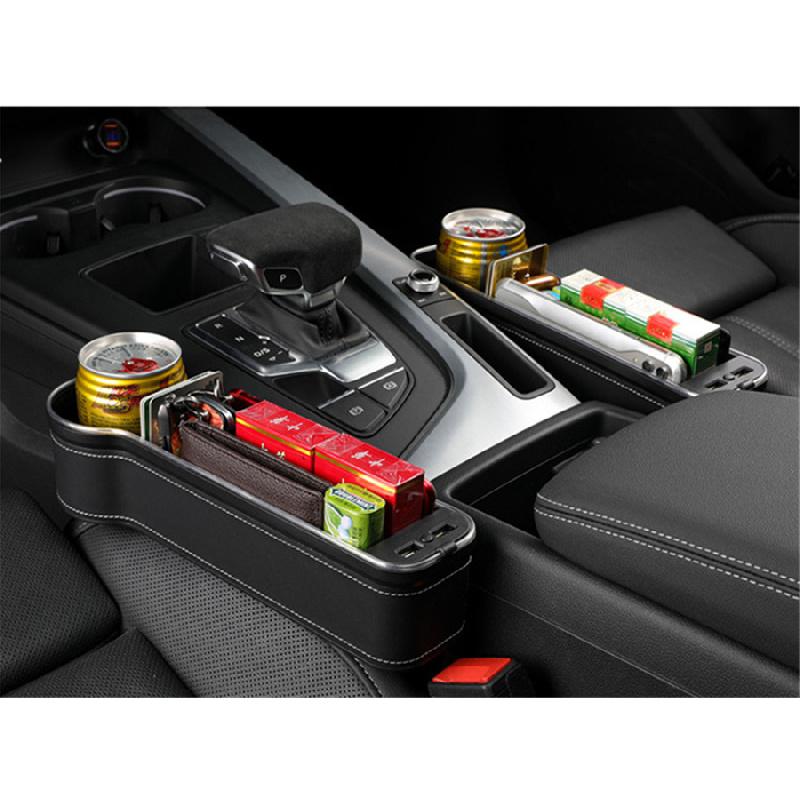 Led Atmospheric Lighting Car Seat, Storage Niche, Qc30 Usb Charging Box, Seat Box, Storage Organizer, Cup Holder, Phone Holder, Accessories, Left Sid