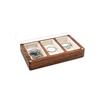 3/5 Slot Wooden Ring Box Magnetic Cover Jewelry Ring Holder Black Walnut Cufflinks Box  Couples
