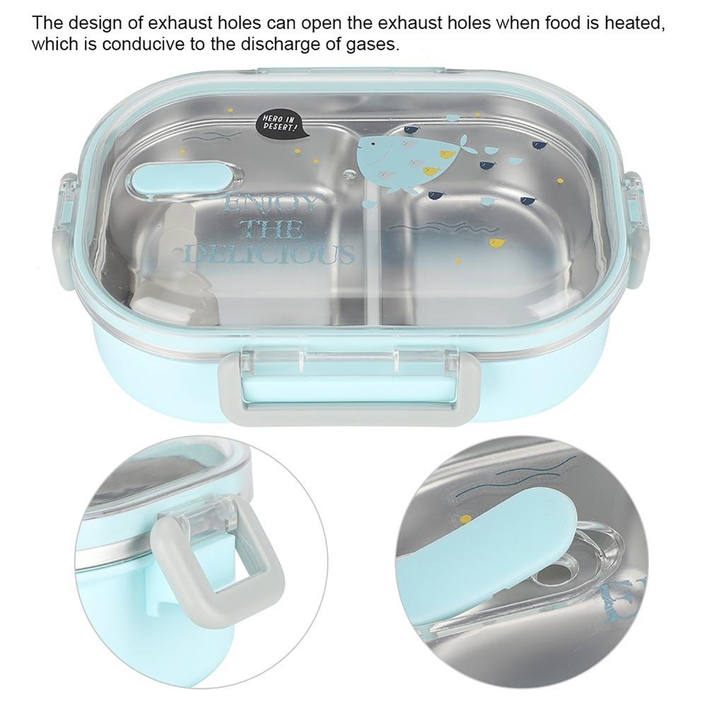650ML Capacity Leakproof Food Container 2 Compartment Portion Control Container  For Picnic