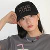 STITCH LOGO PIGMENT BALL CAP BLACK