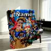 Custom Name Personalized One Piece Print Blanket, Home Decor, Bedroom, Sofa, Camping, Couch, Gifts for Birthday Christmas