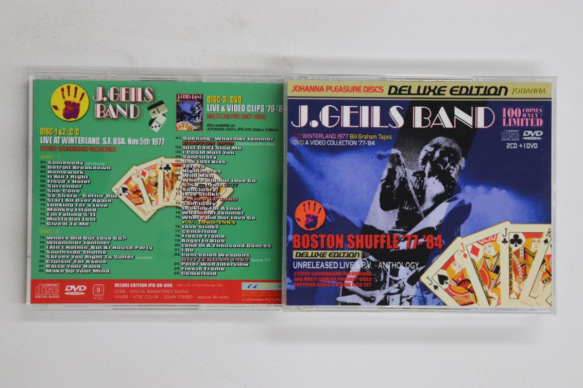 

CD J.GEILS BAND - Boston Shuffle 77- 84 (2cd-r+dvd-r JPDDX006 JOHANNA 2008 US Rock Used