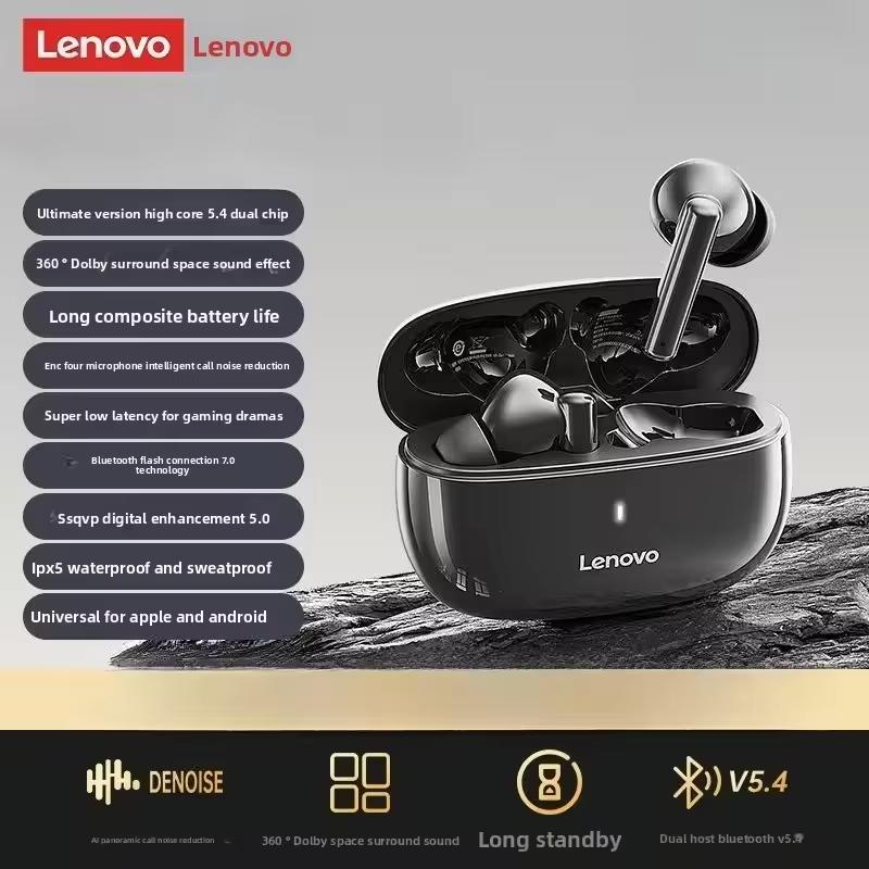 Lenovo TA210 Bluetooth Wireless Headphones Built In Microphone Charging Port Noise Isolating Comfortable Over Ear Headset New