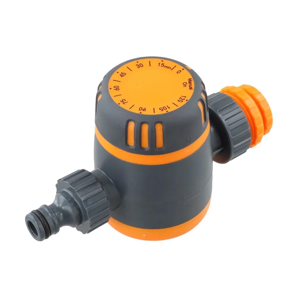Plastic Manual Garden Irrigation Timer Outdoor Hose Controller 12x8x9cm оранжевый/серый