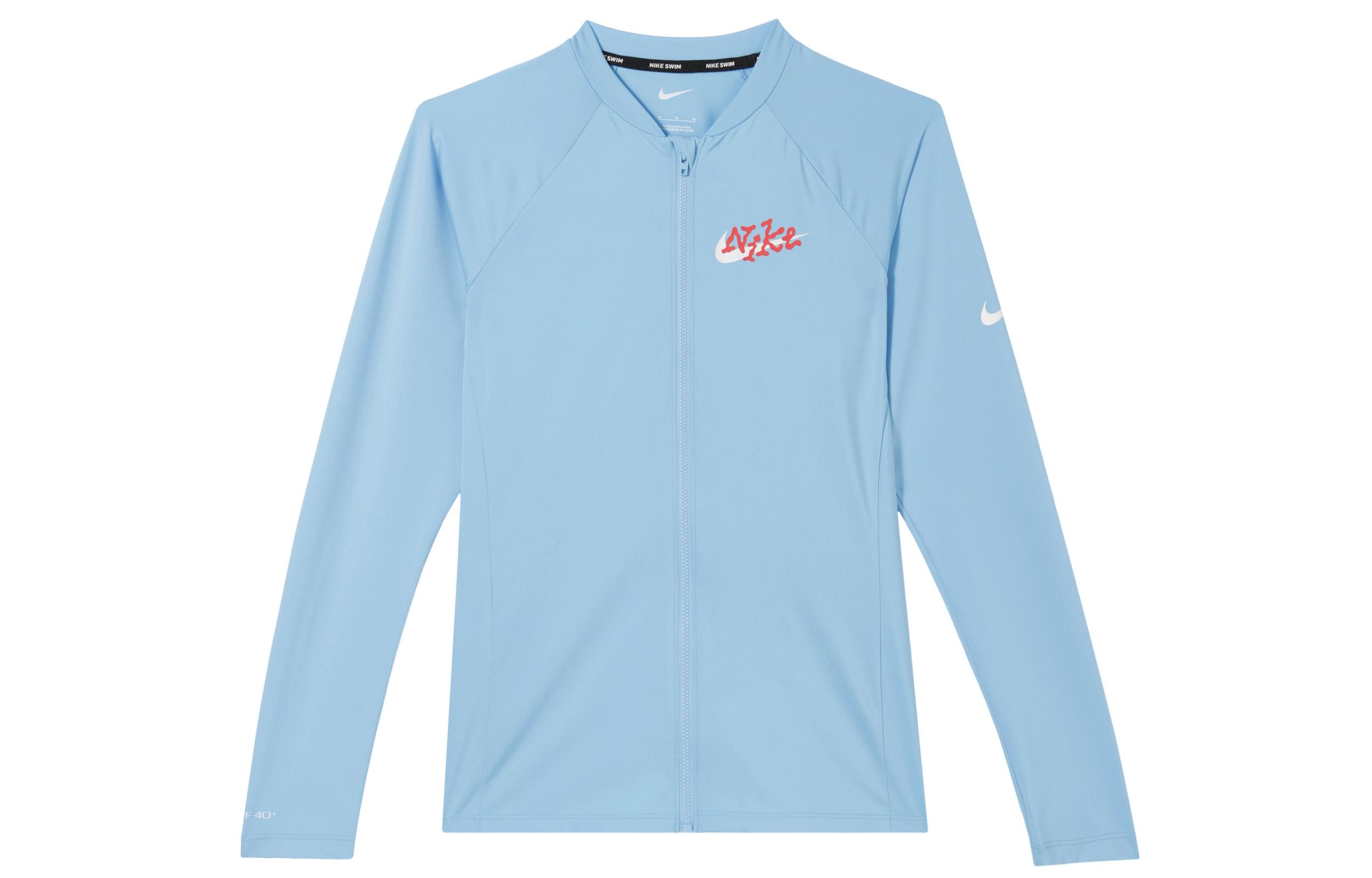 Nike Breathable UV Protection Sun Protection Clothing Women s Aqua Royal Blue FZ6336-407 M