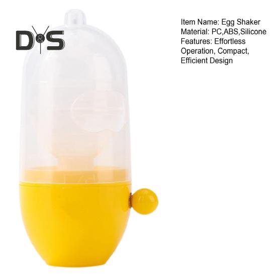 Golden Egg Maker Manual Puller Egg Yolk Mixer Quick Golden Manual Egg Spinner Portable Eggs Shaker for Eggs Easy To Use Kitchen Gadget