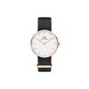 Watch CLASSIC Series Watch Quartz Movement White Dial Women's Watch Textured White Dial DW00100259