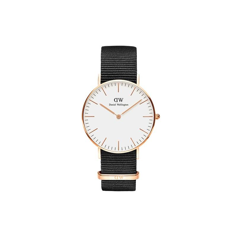 DANIEL WELLINGTON Watch CLASSIC Series Watch Quartz Movement White Dial Women's Watch Textured White Dial DW00100259