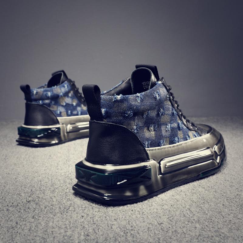 Baskets montantes décontractées pour homme automne/hiver 2024 : un style coréen tendance et rehaussé. 39