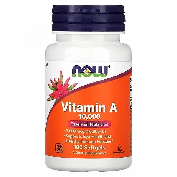 Now Foods Vitamin A 10000 IU,  100 SGELS
