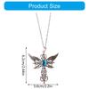 Verstellbare Ketten-Kreuze-Halskette Elegante Kreuze-Halskette mit Dämonenflügel-Anhänger Einzigartiges Halsketten-Accessoire
