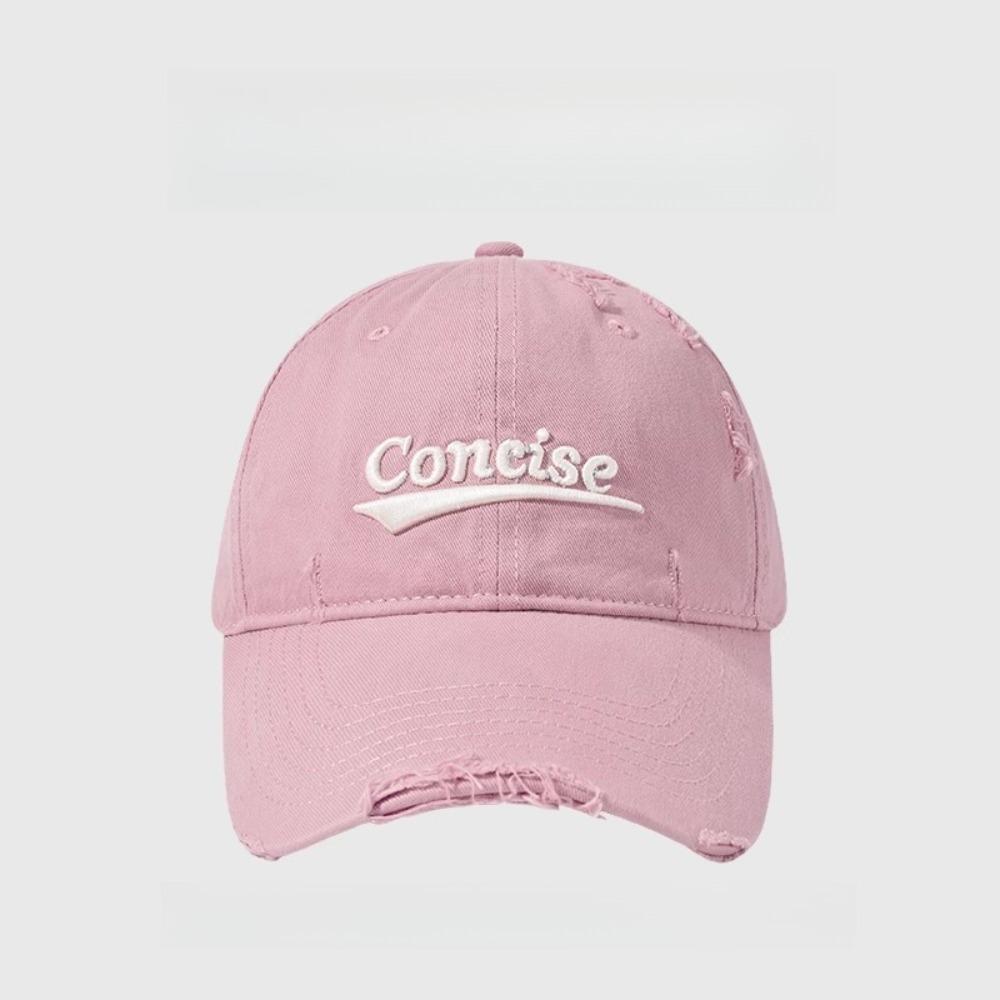 Women'S American Vintage Distressed Oversized Fit Baseball Cap, For Women Outdoor Daily Wear, Breathable Adjustable