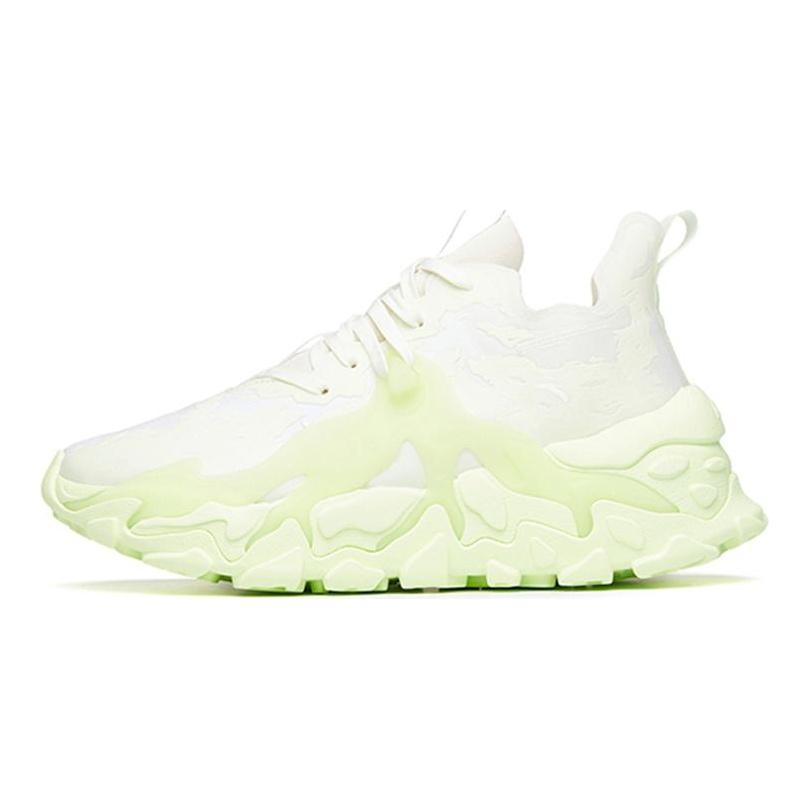 Anta Chunky Sneakers Men's Low Top White/Neon Green 112228860-4