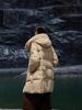 Yaqiu 2025 Damen Winter Kapuzen Patchwork Daunenjacke - Dick & Warm, Mittellang, Lockere Passform
