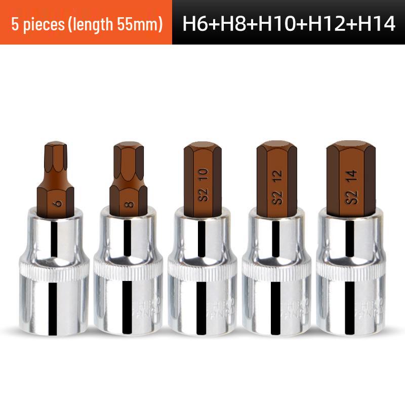 1/2" Electric Hex Socket Wrench and Screwdriver Bit Set