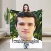 Warm Soft Blanket Decorative Josh Hutcherson Throw Blanket  Flannel Bedspread For Couch Bed Funny Sofa Bed Cover