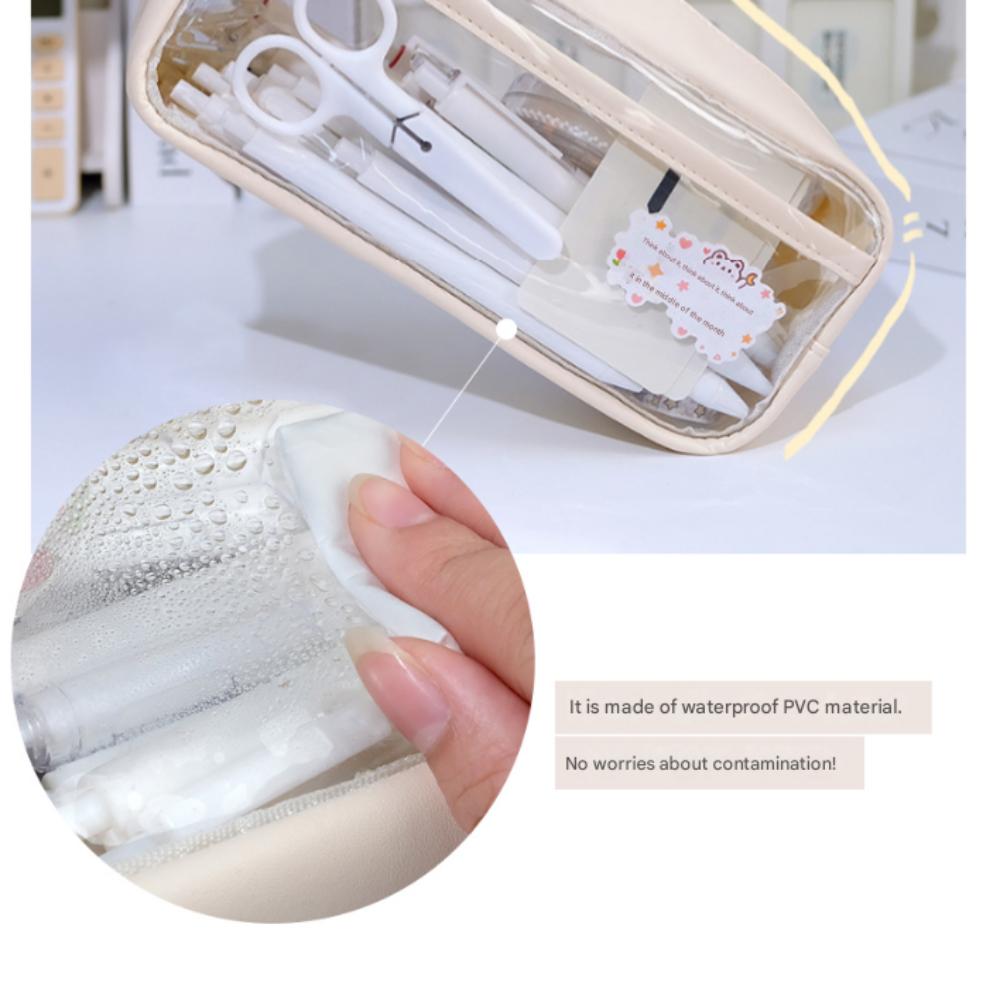 Transparent PVC Pen Case Pencil Pouch