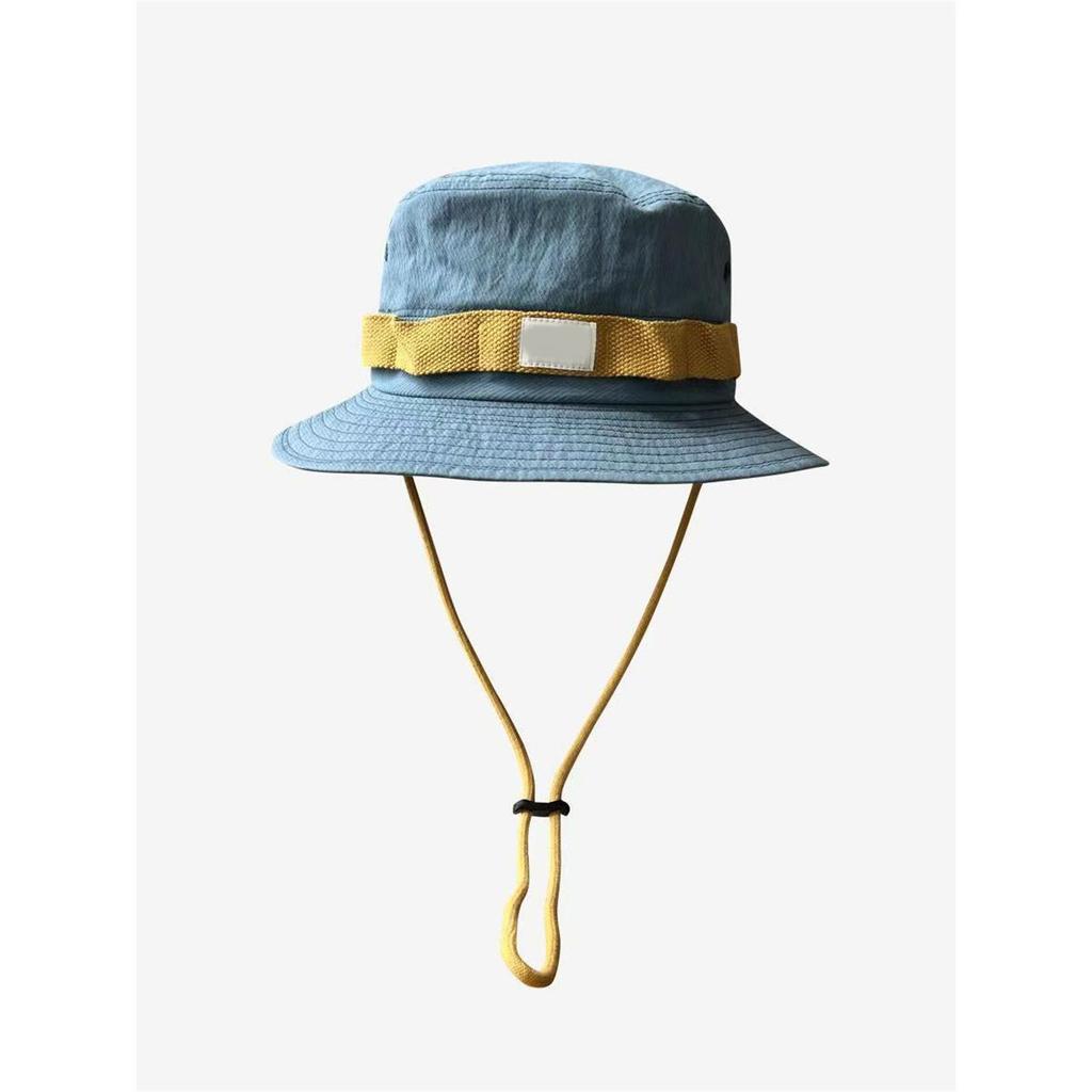 Wide Brims Bucket Hat Windproof Rope Packable Summer Fisherman Hat For Hiking Fishing Outdoor Activity Adult Headwear