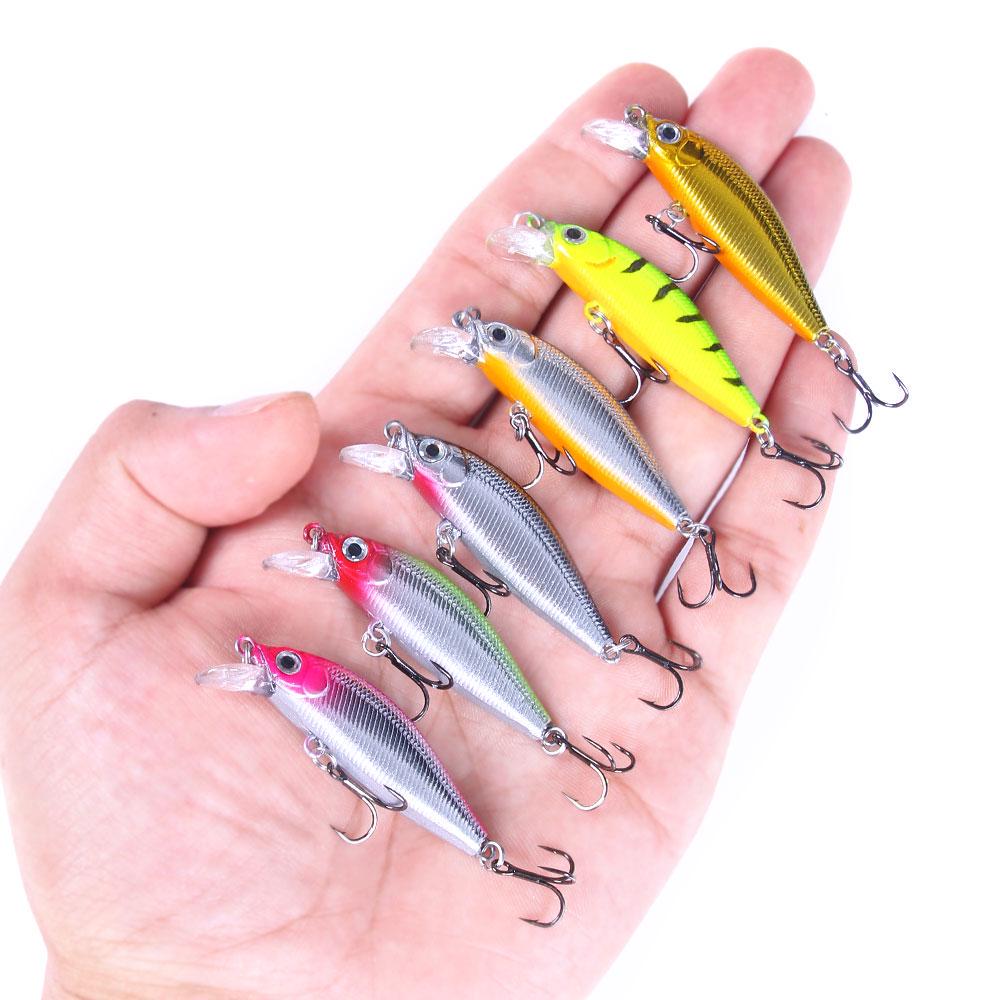 Fishing Wobbler Hengjia 1pcs 5cm 3g Small Crankbait Artificial Hard Bait with Treble Hook